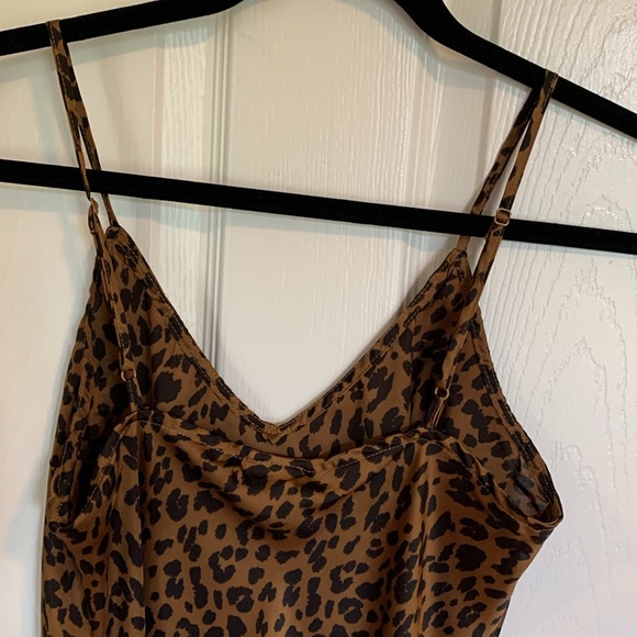 Slip Dress Leopard Print Summer Dress Size Small - Picture 5 of 10